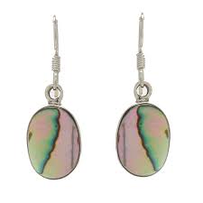 KrishnaCrafts dangling earring with oval mother-of-paul