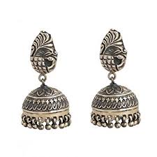 KrishnaCrafts peacock styled jhumka