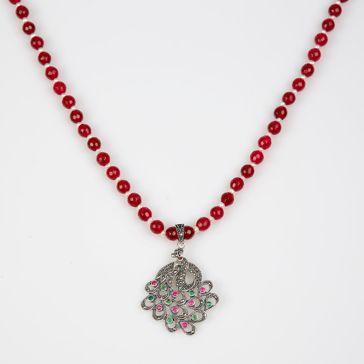 Krishnacrafts  Silver Pendent with mala
